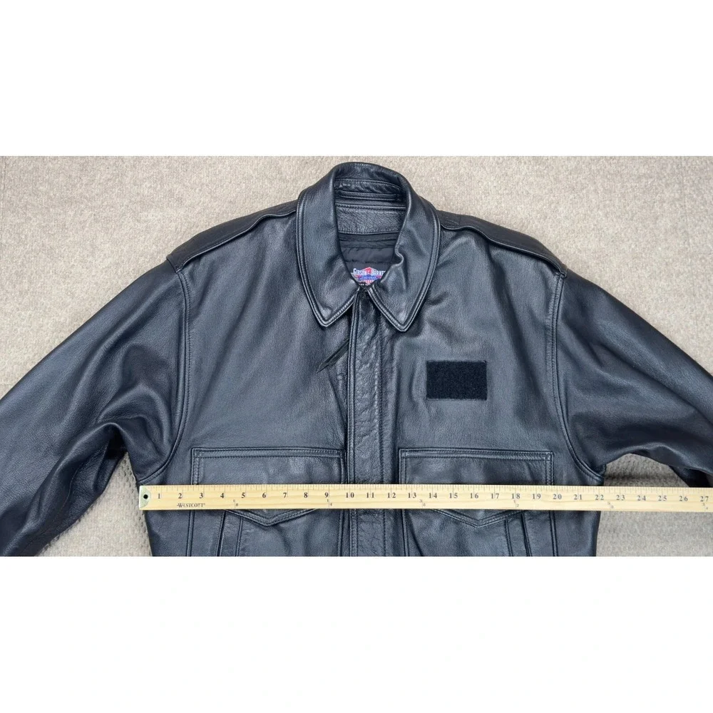 Gibson & Barnes Expressjet‎ Vtg Men's Skyliner Flight Jacket With Liner Size 42R